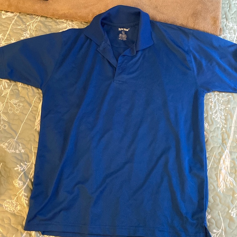 3/$15! Blue Style Wear Polo